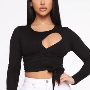 Fashion Nova Wrap Top NWT